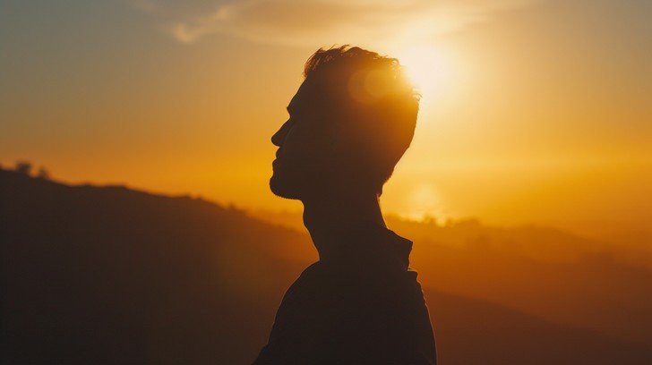 Sunset silhouette — a quiet moment of reflection