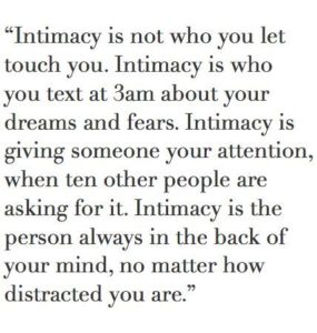 overcome the fear of intimacy